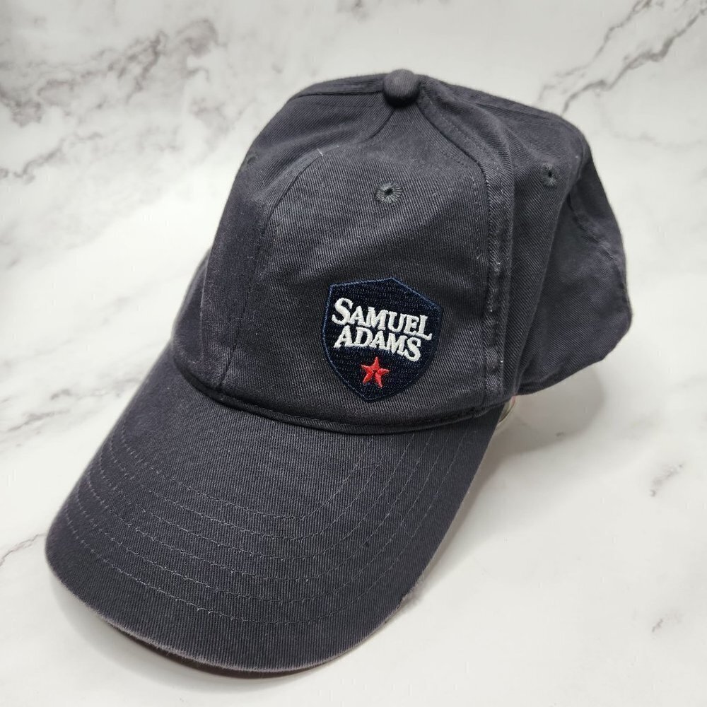Samuel Adams Grey Logo Baseball Hat Cap Adjustable Snapback 100% Cotton OS